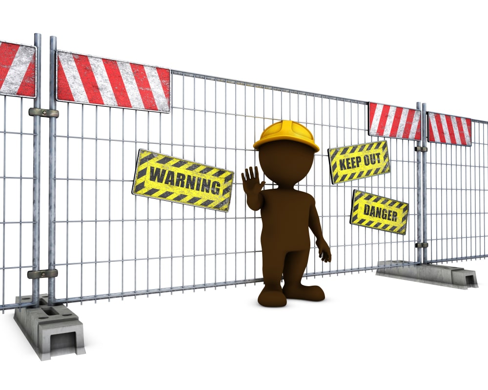 barrière de chantier