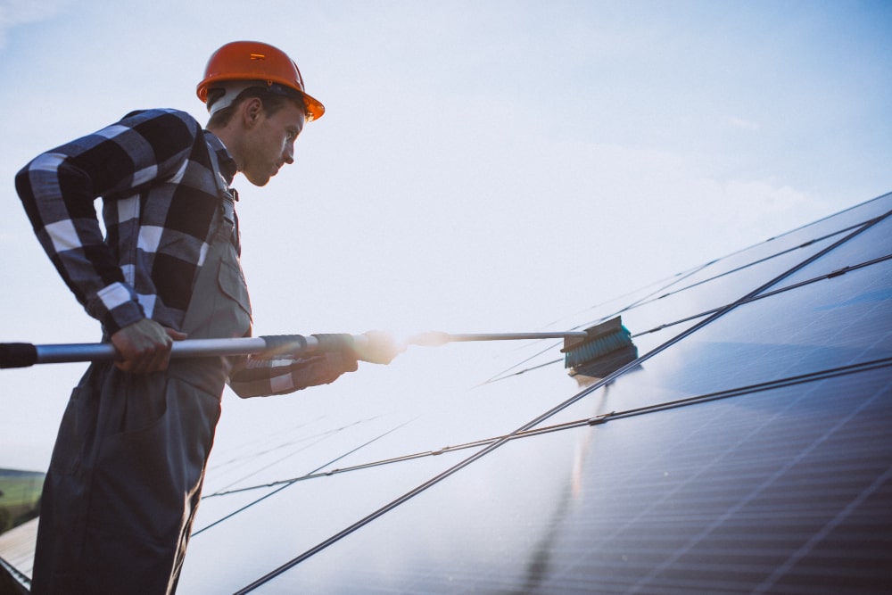 nettoyage panneaux solaires