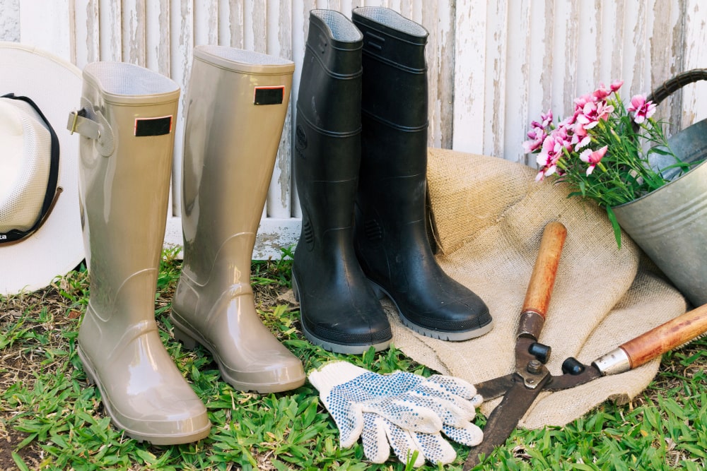 Bottes de travail pour jardinier
